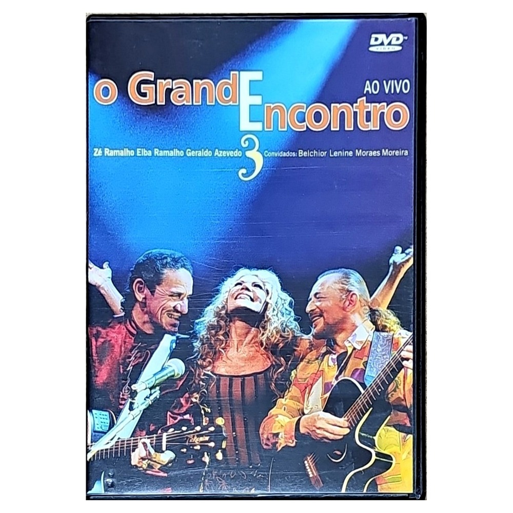 O Grande Encontro 3 Ao Vivo BMG DVD Brazilian Music Ze Ramalho Elba Geraldo 2000